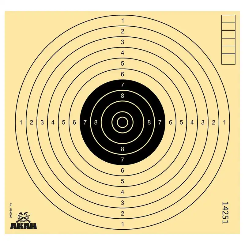 Super-Preis AKAH Luftpistolen-Scheibe 17x17cm A250st