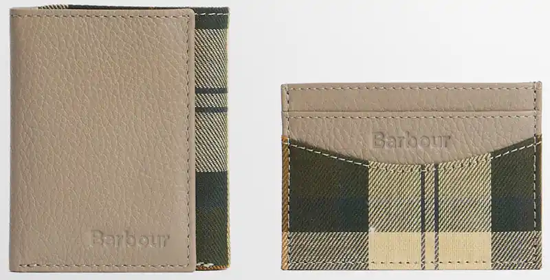 Neuheit Barbour Portemonnaie Cresswell Concrete/ Ancient