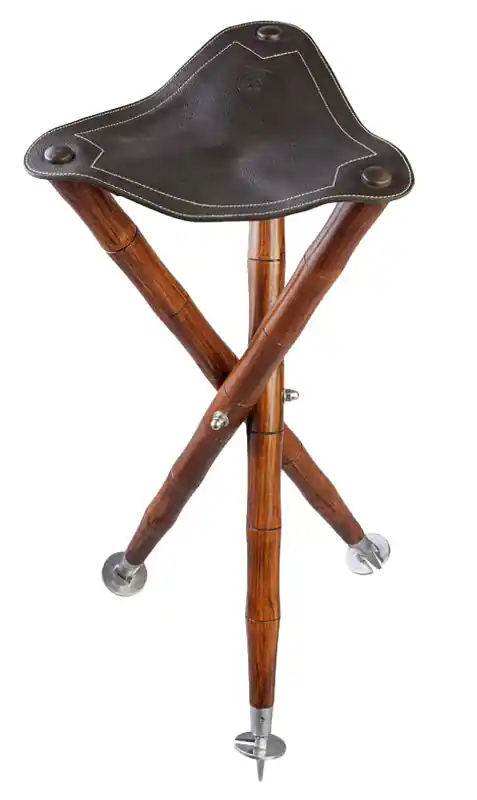 Super-Preis Eurohunt Dreibein-Ansitzstuhl Sitzhöhe 70cm mit Tellern max. Bel. 100kg