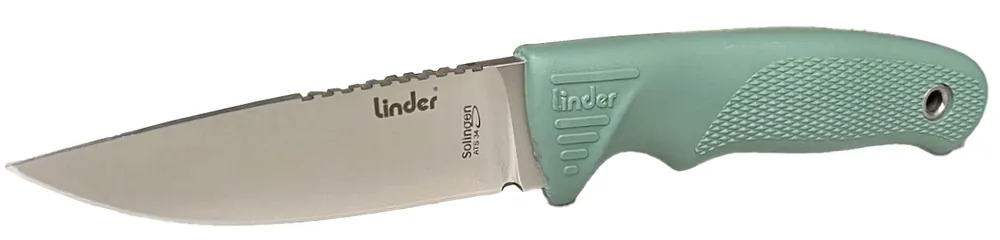 Preisknaller Linder Super Edge 1 ATS 34 Grün Klingenlänge 9,5cm Linder Lederscheide