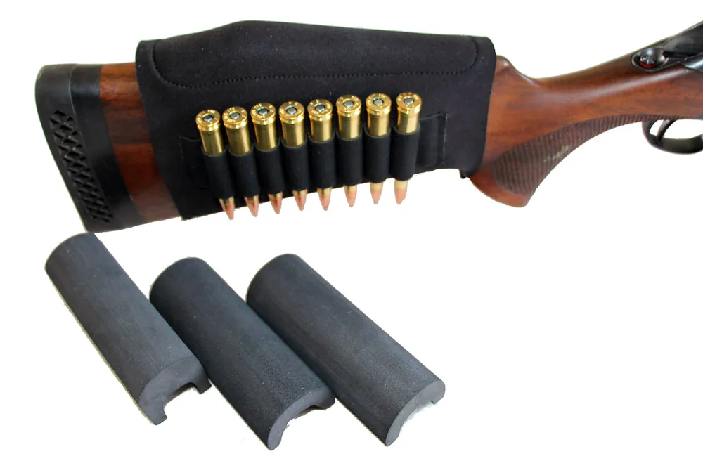 Echt Mjoelner Hunting Schafterhöhung aus Neopren mit Patronenetui, Schwarz