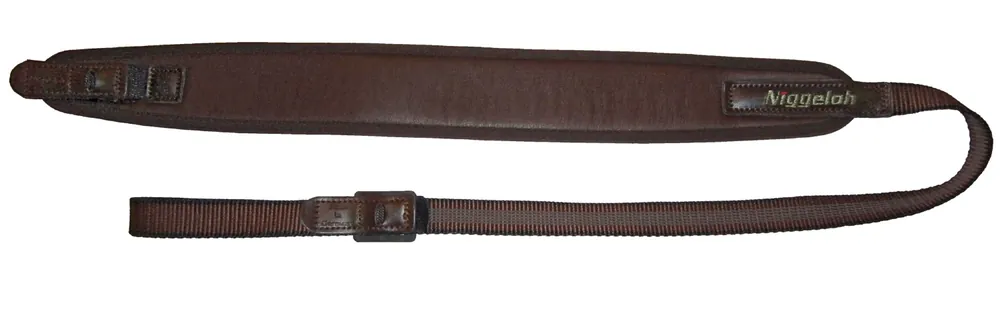 Letzte Chance Niggeloh Gewehrriemen Universal Leder - Braun mit Schnellverschluss