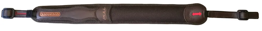 Markenprodukt Niggeloh Gewehrriemen Automatic Pull Neopren - Leder - Braun