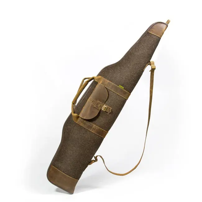 Waldkauz Büchsenfutteral ‘‘Waldläufer‘‘ / Länge 110cm / Braun Echt