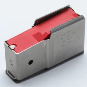 Steel Action Magazin Steel Action -4 Schuss- Magnumkaliber , für alle Steel Action Geradezug-Repetiererlo, 7mmRemMag Zertifiziert
